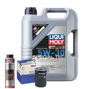 Motoröl 5W30 LIQUI MOLY Leichtlauf Special Tec 5L+MAHLE Ölfilter +Spülung