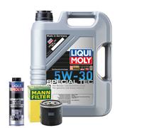 Motoröl 5W30 LIQUI MOLY Leichtlauf Special Tec 5L +MANN Ölfilter +Spülung