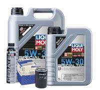 Motoröl 5W30 LIQUI MOLY Leichtlauf Special Tec 6L+MAHLE Ölfilter +Cera Tec