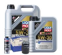 Motoröl 5W30 LIQUI MOLY Special F 6L+MAHLE Ölfilter +Spülung