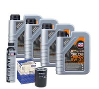 Motoröl 5W30 LIQUI MOLY Top Tec 4200 4L+MAHLE Ölfilter +Cera Tec