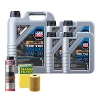 Motoröl 5W30 LIQUI MOLY Top Tec 4600 9L +MANN Ölfilter +Ölschlammspülung