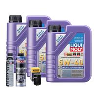 Motoröl 5W40 LIQUI MOLY 3L+HENGST Ölfilter +Spülung +Cera Tec