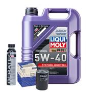 Motoröl 5W40 LIQUI MOLY Synthoil High Tech 5L+MAHLE Ölfilter +Cera Tec