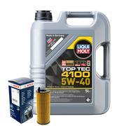 Motoröl 5W40 LIQUI MOLY Top Tec 4100 5L+BOSCH Ölfilter