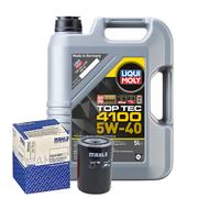 Motoröl 5W40 LIQUI MOLY Top Tec 4100 5L+MAHLE Ölfilter