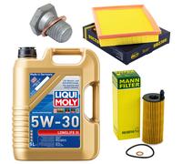 Motoröl Filter Set 5W-30 5 Liter + Ölablassschraube für BMW 1er 3er 2er 4er F20