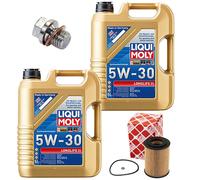 Motoröl Filter Set 5W-30 LIQUI MOLY 10 Liter + Schraube für Mercedes S-Klasse