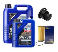 Motoröl Filter Set 5W-30 LIQUI MOLY 6 Liter + Schraube für Audi Seat Skoda VW