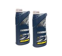 Mannol Motoröl Motor Öl MANNOL 15W-40 Universal API SG/CH-4 2 X 1 Liter