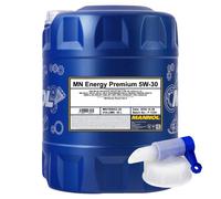 Motoröl MANNOL 5W-30 Energy Premium API SN/CF 20 Liter inkl. Auslasshahn Oil Öl