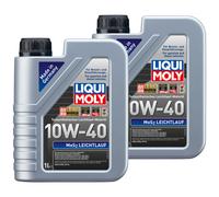 Motoröl MOS2 Leichtlauf 10W-40 LIQUI MOLY 2 X 1 Liter für Vauxhall Volvo VW ZAZ