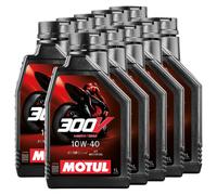 Motoröl Motul 4T 10W-40 synthetisch 300V Factory Line Road Racing 10 X 1 Liter