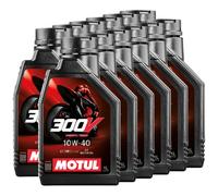 Motoröl Motul 4T 10W-40 synthetisch 300V Factory Line Road Racing 12 X 1 Liter