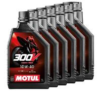 Motoröl Motul 4T 10W-40 synthetisch 300V Factory Line Road Racing 6 X 1 Liter