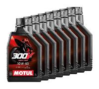 Motoröl Motul 4T 10W-40 synthetisch 300V Factory Line Road Racing 8 X 1 Liter