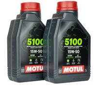 Motoröl Motul 5100 15W-50 Motoröl 4T 104080 4T Bike Motorrad Ölwechsel 15w50 2L