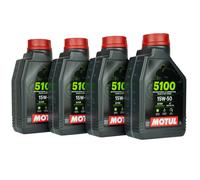 Motoröl Motul 5100 15W-50 Motoröl 4T 104080 4T Bike Motorrad Ölwechsel 15w50 4L