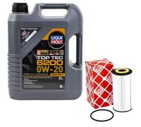 Motoröl Set 0W-20 5 Liter + Ölfilter 109411 für Porsche Macan 2.0 174 KW 237 PS