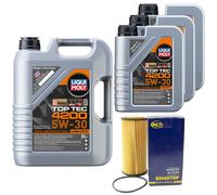 Motoröl Set 4200 5W-30 LIQUI MOLY 8 Liter + Ölfilter für Audi A6 Avant S6 Plus