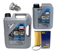 Motoröl Set 4600 5W-30 LIQUI MOLY + Ölfilter SH 4079 P für VW Golf VII