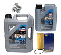 Motoröl Set 4600 5W-30 LIQUI MOLY + Ölfilter SH 4079 P für VW Passat Alltrack