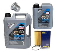 Motoröl Set 4600 5W-30 LIQUI MOLY + Ölfilter SH 4079 P für VW Scirocco Audi Q3
