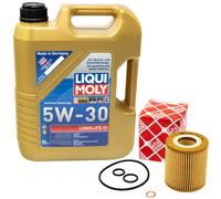 Motoröl Set 5W-30 5 Liter + Ölfilter 26705 für BMW 1er E87 3er 316i 318i 5er