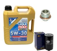 Motoröl Set 5W-30 5 Liter + Ölfilter + Schraube für VW Transporter IV Bus 2.5