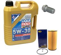 Motoröl Set 5W-30 5 Liter + Ölfilter SH 437 P + Schraube für Mercedes G-Klasse