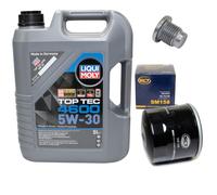 Motoröl Set 5W-30 5 Liter + Ölfilter SM 158 + Schraube für Dacia Mercedes CLA