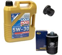 Motoröl Set 5W-30 5 Liter + Ölfilter SM 5086 + Schraube für Seat Exeo VW Amarok