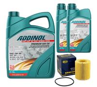 Motoröl Set ADDINOL 0W-20 020 C6 7 Liter + Ölfilter für Lexus GS IS Toyota 4.0