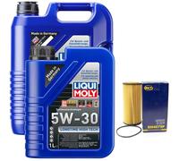 Motoröl Set High Tech 5W-30 LIQUI MOLY 6 Liter + Ölfilter für Audi Seat Skoda VW
