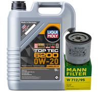 Motoröl Set Liqui Moly 0W-20 5 Liter + Ölfilter für Audi Cupra Seat Skoda VW
