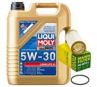 Motoröl Set Liqui Moly 5W-30 5 Liter + Ölfilter für Audi A6 A7 A5 A4 Q5 1.8 2.0