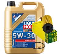 Motoröl Set Liqui Moly 5W-30 5 Liter + Ölfilter für BMW X3 X4 5er 2er 1er 3er X5