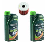 Motoröl Set Ölfilter HF971 10W40 2 Liter für Hyosung GPS 125 Suzuki AN 400 UH UX