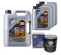 Motoröl Set Top Tec 6200 0W-20 8 Liter + Ölfilter für Toyota Land Cruiser 2.8