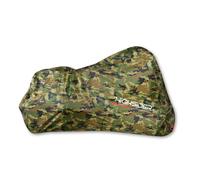 Motorrad Abdeckplane Camouflage, outdoor, mit Innenvlies, Lockhole, Belüftungsöffnungen und Hitzeschutz(bis ca.100 Grad). Wasserdicht und UV-beständig, in verschiedenen Größen erhältlich.