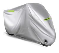 Motorrad Abdeckplane für Yamaha V-MAX VMAX 1200 1700, Motorradabdeckung Motorrad Schutzhülle Wasserdicht Staubdicht Outdoor Schutzhülle Zubehör,Silver