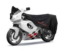 Motorrad Abdeckplane Indoor Stretch M, Indoor Motorrad Abdeckplane atmungsaktiv, Motorrad-Garage für den Innenbereich - 215x95x120 cm schwarz