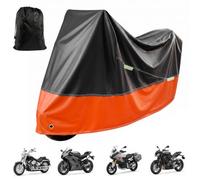 Motorrad Abdeckplane Outdoor 245*105*125CM 210D Motorradabdeckung Outdoor | Motorradplane Wasserdicht mit Beutel Motorroller Abdeckplane für Mopeds Roller Enduro