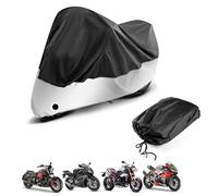 Motorrad Abdeckplane Outdoor für Yamaha Tricity 300 Tricity 125 Tricity 155 2018-2025 Wasserdicht Winddicht UV-Schutz Ganzjahres Motorrad Reflektorstreifen Moto Zubehör A
