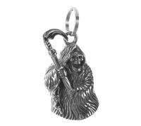 Motorrad-Anhänger mit Metallglocke - Cooler Skelett-Anhänger aus Metall -