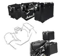 Motorrad-Aufbewahrungsbox Für R1200GS LC Adventure 2014-2021 2015 2016 2017 2018 Motorradzubehör: Seitenkofferträger, Gepäckträger, Koffer, Seitenkoffer, Staufach, Werkzeugkasten(One Set Black)