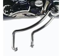 Motorrad-Auspuff Für H-ONDA Für Shadow VT750/ Für Spirit 750/ Phantom VT750C VT750C2 VT750C2B VT750DC ACE750 Für Für Aero 750 Motorrad Auspuffrohr(Silver)