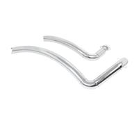 Motorrad-Auspuff Mit Slash Cut-Design Mit Abnehmbarem Schalldämpfer Für EN800 VN800 Für Vulcan S 800 VN400(Chrome)