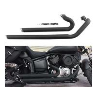 Motorrad-Auspuff Motorrad Auspuffrohr Schalldämpfer Edelstahl Volle Abgasschalldämpfer Für Yamaha V Star XVS1100 Für Custom