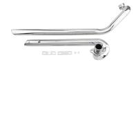 Motorrad-Auspuff Motorrad Schalldämpfer Edelstahl Duals Auspuff Rohr Für Yamaha V Star XVS1100 Für Custom(Chrome)